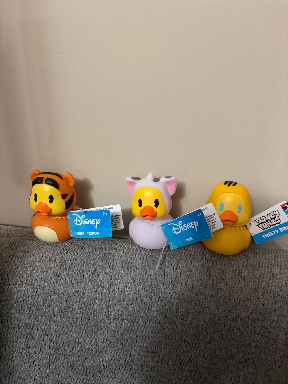 Disney Yellow, Orange & Purple Character Duck Set